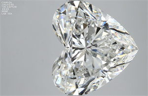 Foto Diamante Natural 2.08 quilates, Corazón , Color G, claridad SI1 y certificado GIA de