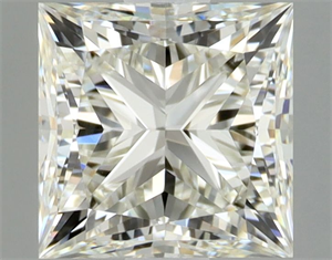 Picture of Natural Diamond 1.02 Carats, Princess with  Cut, J Color, VVS2 Clarity and Certified by GIA