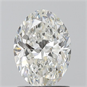 Natural Diamond 1.20 Carats, Oval with  Cut, G Color, VVS1 Clarity and Certified by GIA