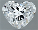 Natural Diamond 1.20 Carats, Heart with  Cut, G Color, IF Clarity and Certified by GIA