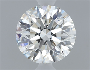Foto Diamante Natural 0.53 quilates, Redondo , Color F, claridad IF y certificado GIA de
