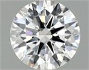 Lab Grown Diamond 1.44 Carats, Round with Ideal Cut, D Color, VVS2 Clarity and Certified by IGI