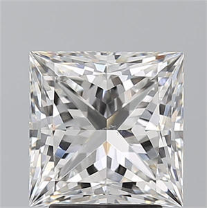 Picture of Natural Diamond 3.25 Carats, Princess with  Cut, G Color, SI1 Clarity and Certified by GIA