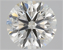 Natural Diamond 0.50 Carats, Round with Excellent Cut, J Color, VVS2 Clarity and Certified by GIA