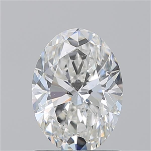Foto Diamante Natural 1.20 quilates, Ovalado , Color F, claridad SI1 y certificado GIA de