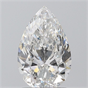 Natural Diamond 1.20 Carats, Pear with  Cut, F Color, SI2 Clarity and Certified by GIA