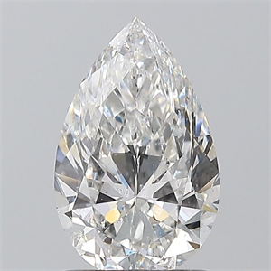 Picture of Natural Diamond 1.20 Carats, Pear with  Cut, F Color, SI2 Clarity and Certified by GIA