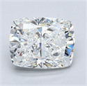 Natural Diamond 2.52 Carats, Cushion with  Cut, G Color, VS1 Clarity and Certified by GIA