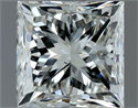 Natural Diamond 1.00 Carats, Princess with  Cut, I Color, VS2 Clarity and Certified by IGI