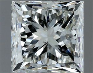 Picture of Natural Diamond 1.00 Carats, Princess with  Cut, I Color, VS2 Clarity and Certified by IGI