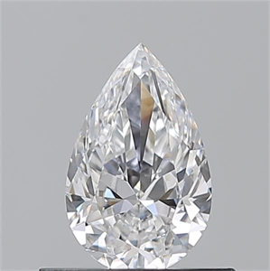 Picture of Natural Diamond 0.50 Carats, Pear with  Cut, D Color, VS1 Clarity and Certified by GIA