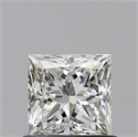 Natural Diamond 0.80 Carats, Princess with  Cut, J Color, VS2 Clarity and Certified by GIA