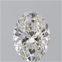 Natural Diamond 1.70 Carats, Oval with  Cut, H Color, SI2 Clarity and Certified by GIA