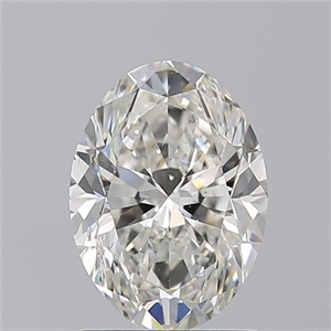 Picture of Natural Diamond 1.70 Carats, Oval with  Cut, H Color, SI2 Clarity and Certified by GIA