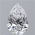 Diamante Natural 0.51 quilates, De pera , Color D, claridad IF y certificado GIA