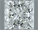 Natural Diamond 1.31 Carats, Princess with  Cut, H Color, VS2 Clarity and Certified by GIA