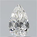 Natural Diamond 0.53 Carats, Pear with  Cut, F Color, VS1 Clarity and Certified by GIA