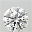 Lab Grown Diamond 3.10 Carats, Round with Ideal Cut, F Color, VVS2 Clarity and Certified by IGI