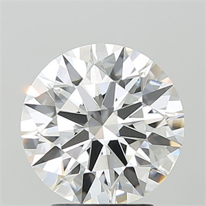 Picture of Lab Grown Diamond 3.10 Carats, Round with Ideal Cut, F Color, VVS2 Clarity and Certified by IGI