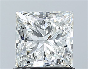Picture of Natural Diamond 1.01 Carats, Princess with  Cut, H Color, VS2 Clarity and Certified by GIA