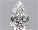 Natural Diamond 0.41 Carats, Pear with  Cut, E Color, VS2 Clarity and Certified by GIA