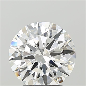 Picture of Lab Grown Diamond 3.07 Carats, Round with Ideal Cut, E Color, VVS2 Clarity and Certified by IGI