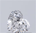 Natural Diamond 0.50 Carats, Heart with  Cut, F Color, SI1 Clarity and Certified by GIA