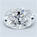 Diamante Natural 3.01 quilates, Ovalado , Color D, claridad VVS1 y certificado GIA