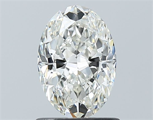 Picture of Natural Diamond 1.01 Carats, Oval with  Cut, H Color, VVS2 Clarity and Certified by GIA