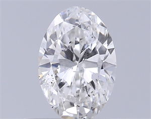 Foto Diamante Natural 0.49 quilates, Ovalado , Color F, claridad SI1 y certificado GIA de