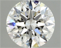 Natural Diamond 0.70 Carats, Round with Excellent Cut, H Color, VS2 Clarity and Certified by GIA