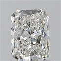 Natural Diamond 1.20 Carats, Radiant with  Cut, H Color, SI1 Clarity and Certified by GIA