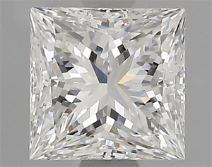 Picture of Natural Diamond 0.93 Carats, Princess with  Cut, H Color, VS1 Clarity and Certified by GIA