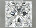Natural Diamond 1.00 Carats, Princess with  Cut, F Color, SI1 Clarity and Certified by GIA