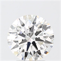 Lab Grown Diamond 2.58 Carats, Round with Ideal Cut, F Color, VVS2 Clarity and Certified by IGI