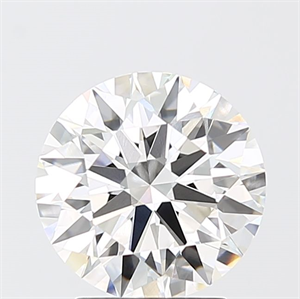 Picture of Lab Grown Diamond 2.58 Carats, Round with Ideal Cut, F Color, VVS2 Clarity and Certified by IGI