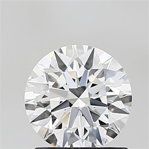 Picture of Lab Grown Diamond 1.27 Carats, Round with Ideal Cut, D Color, VVS1 Clarity and Certified by IGI