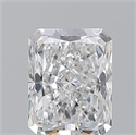 Natural Diamond 0.75 Carats, Radiant with  Cut, E Color, VVS1 Clarity and Certified by GIA