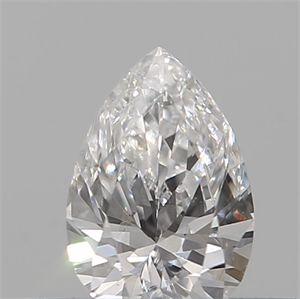 Picture of Natural Diamond 0.12 Carats, Pear with  Cut, E Color, SI1 Clarity and Certified by IGI