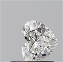 Natural Diamond 0.52 Carats, Heart with  Cut, F Color, VS2 Clarity and Certified by GIA