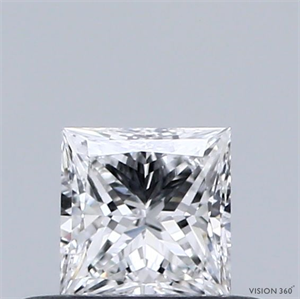 Foto Diamante Natural 0.30 quilates, Princesa , Color D, claridad VVS1 y certificado GIA de