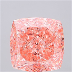 Picture of Lab Grown Diamond 31.08 Carats, CUSHION MODIFIED with  Cut, Fancy Vivid Pink Color, VS1 Clarity and Certified by IGI