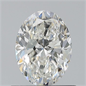 Natural Diamond 0.70 Carats, Oval with  Cut, H Color, VS1 Clarity and Certified by GIA