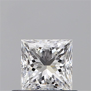 Picture of Natural Diamond 0.52 Carats, Princess with  Cut, D Color, VS2 Clarity and Certified by GIA