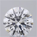 Lab Grown Diamond 2.58 Carats, Round with Ideal Cut, F Color, IF Clarity and Certified by IGI