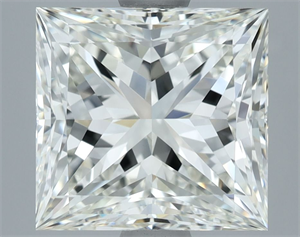 Picture of Natural Diamond 3.03 Carats, Princess with  Cut, I Color, VVS2 Clarity and Certified by IGI