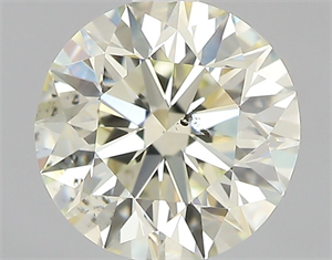 Picture of Natural Diamond 0.90 Carats, Round with Excellent Cut, L Color, SI1 Clarity and Certified by IGI