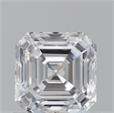Natural Diamond 0.90 Carats, Asscher with  Cut, D Color, VVS2 Clarity and Certified by GIA
