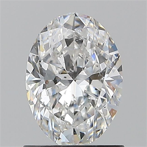 Picture of Natural Diamond 1.01 Carats, Oval with  Cut, D Color, SI2 Clarity and Certified by GIA