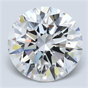 Natural Diamond 2.40 Carats, Round with Excellent Cut, D Color, VS2 Clarity and Certified by GIA